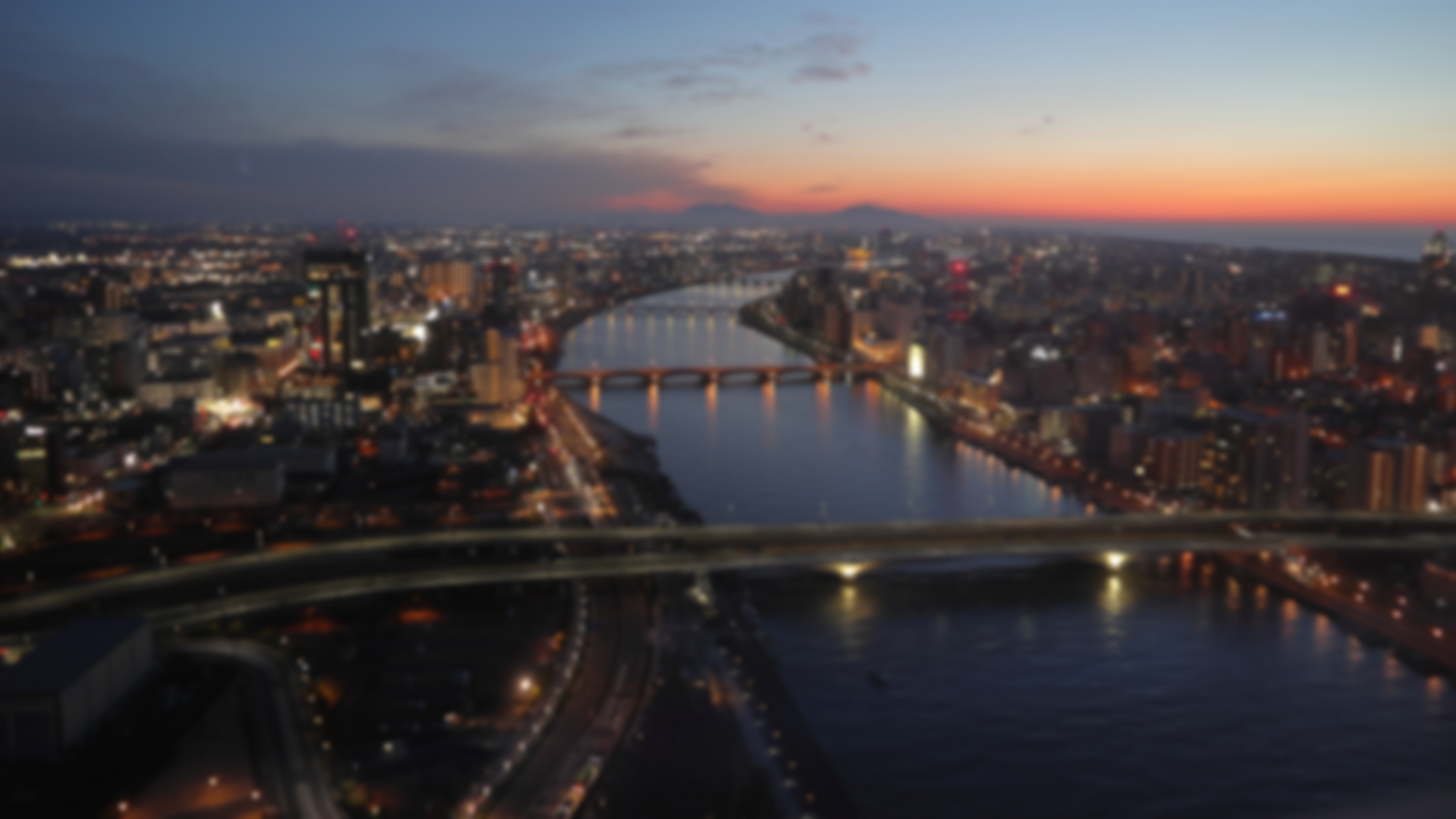 新潟市の夜景